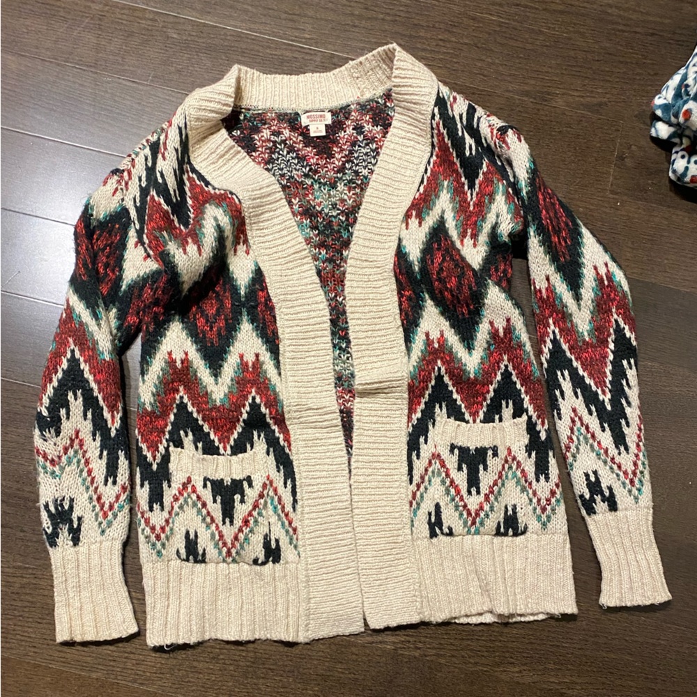 Thick Multi-Color Cardigan